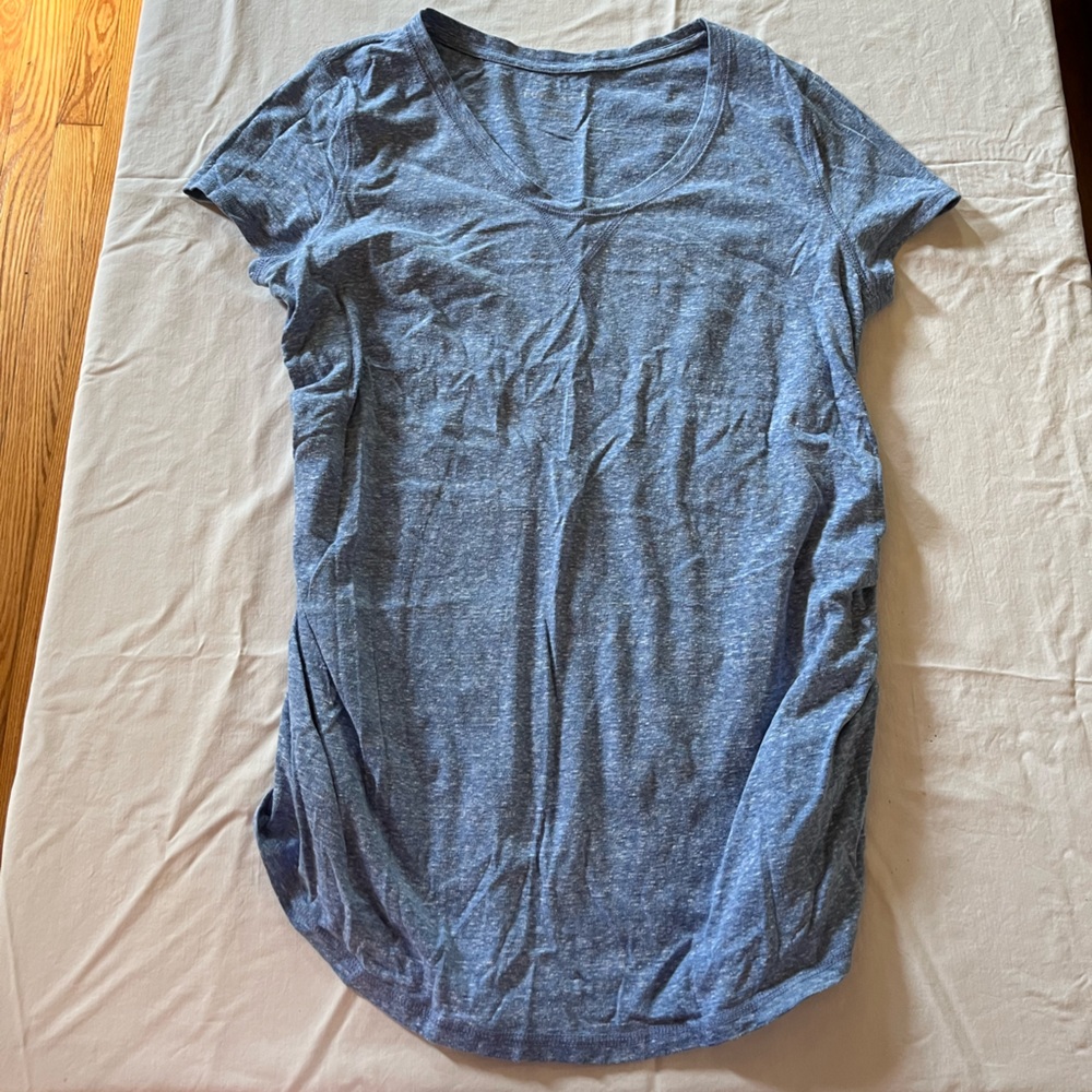 Blue maternity tee